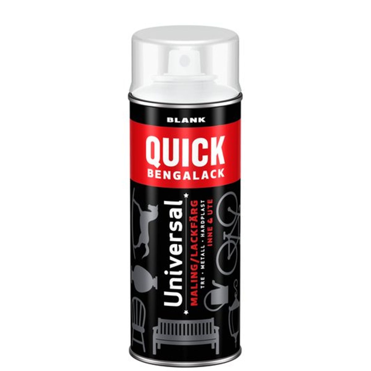 Quick Bengalack Klarlak - 400 ML - Spraymaling