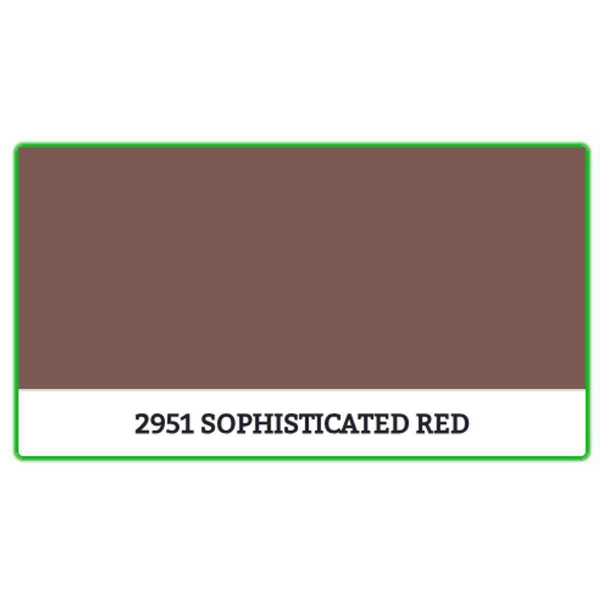 2951 - SOPHISTICATED RED - 2.7 L - Maling