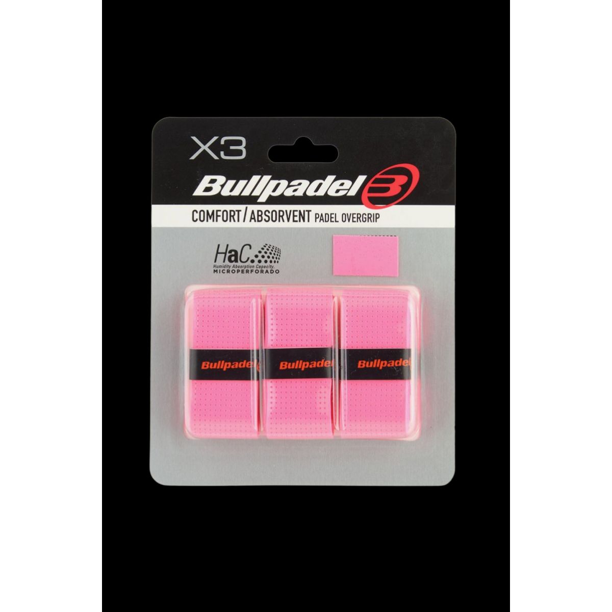 Bullpadel Overgrip - Komfort / Absorvent - Pink - Overgrip