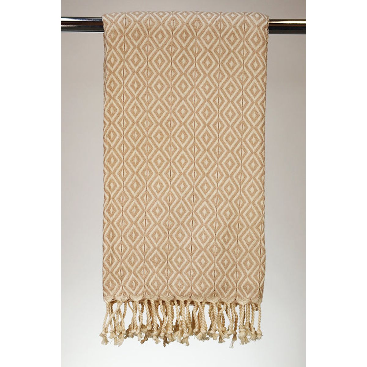 Hamam Double sided Diamond beige, lille eller stor - 50 * 100 cm