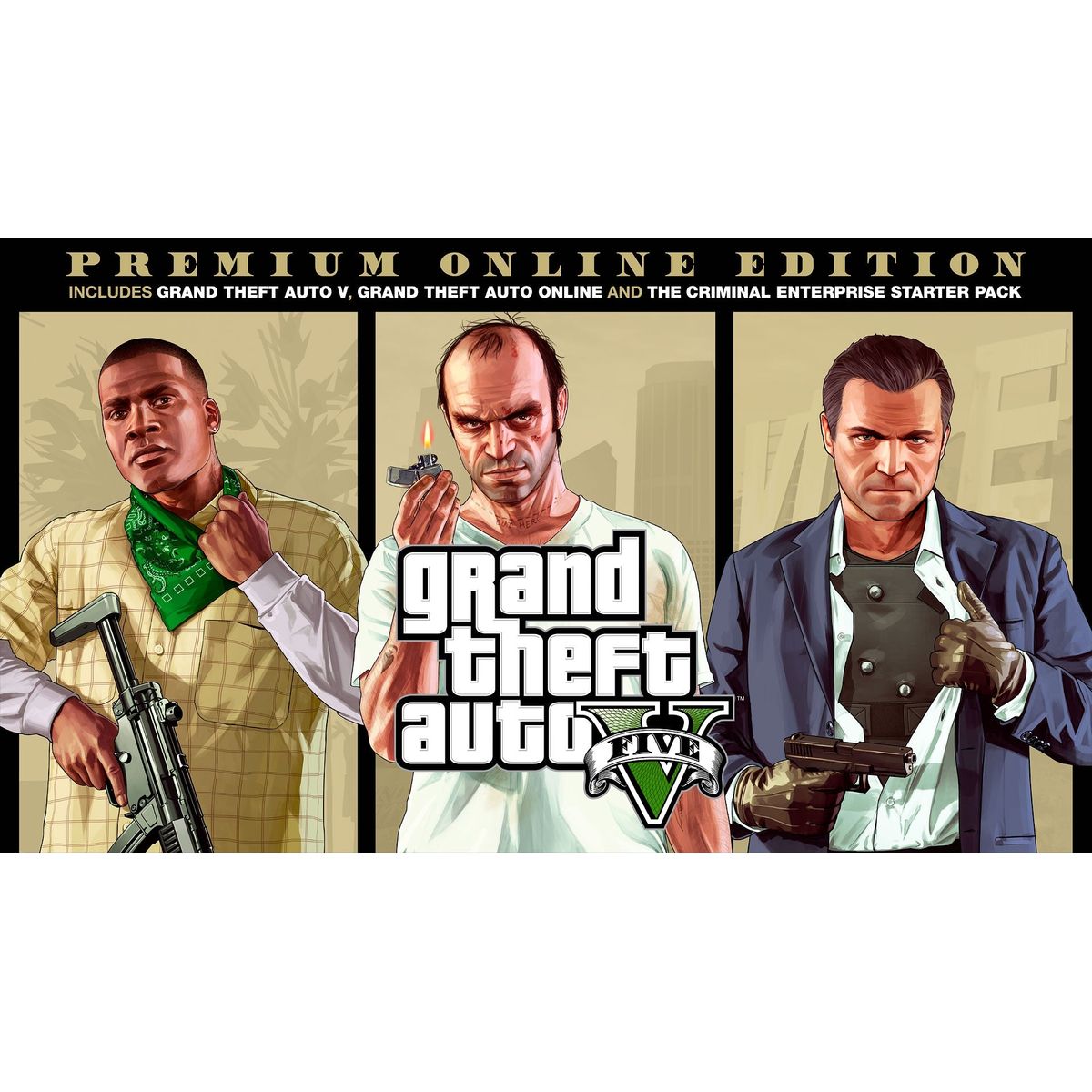 Grand Theft Auto V: Premium Online Edition XBOX One - Xbox One - EZGame.dk