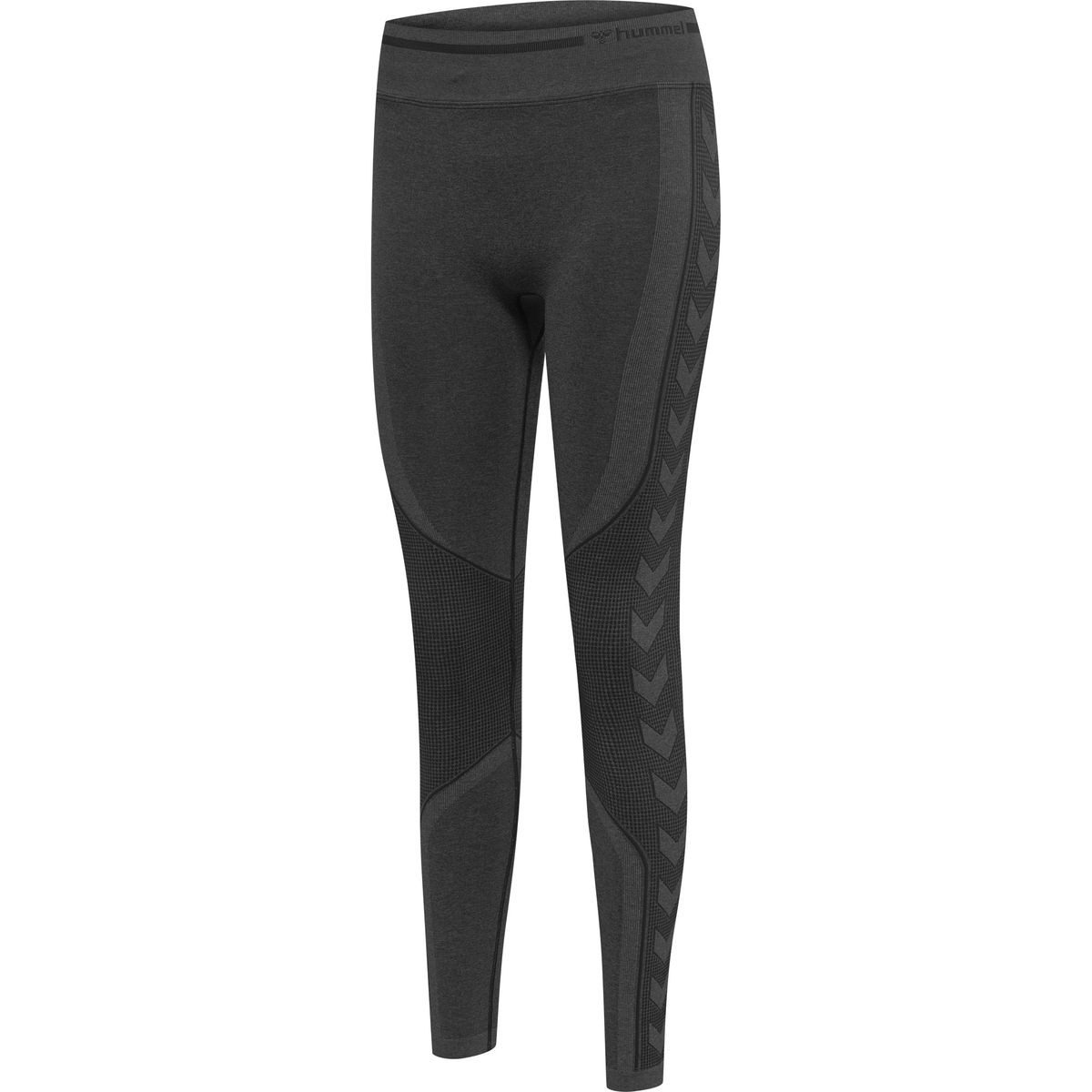 Hummel LULU Seamless Scrunch Tights - Black Melange