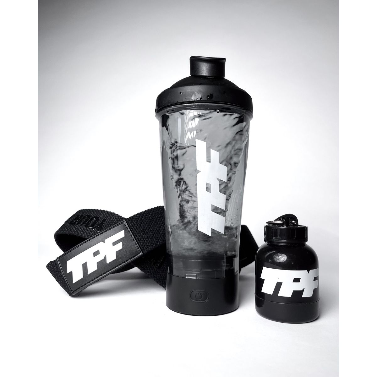 SHAKER, FUNNEL & STRAPS BUNDLE