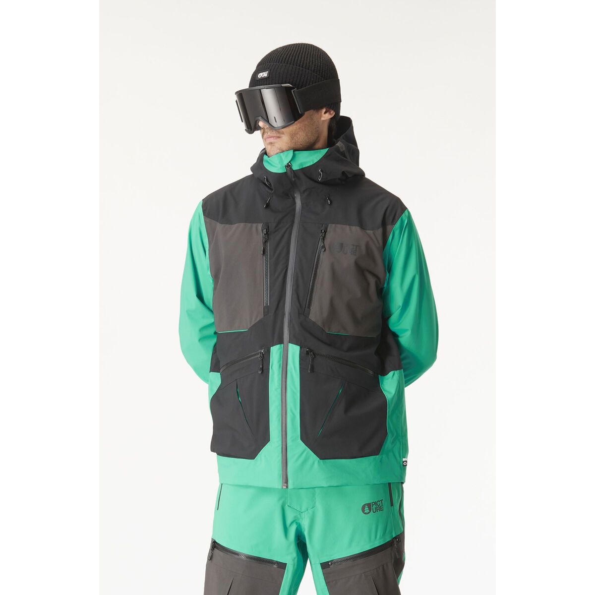 Picture - Naikoon Skijakke, Spectra Green-Black / XL