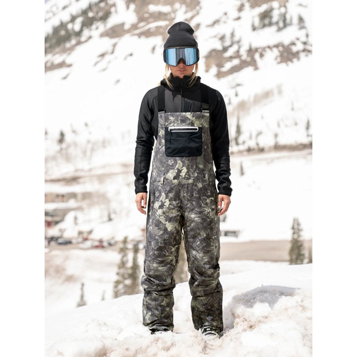 Pascore 2L Bib, Floral Camo / Black / S