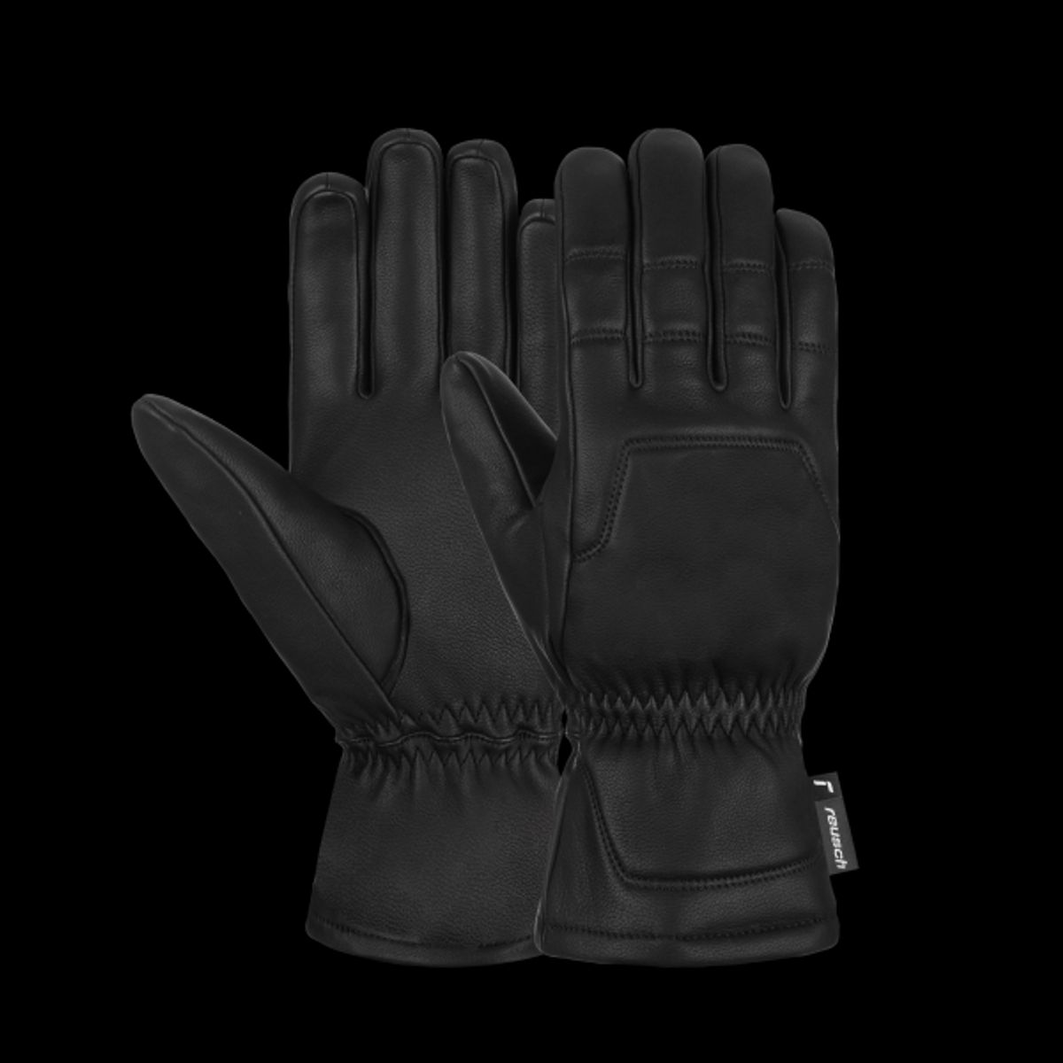 Sense 5-Finger Fuld læderhandske, Black / 9