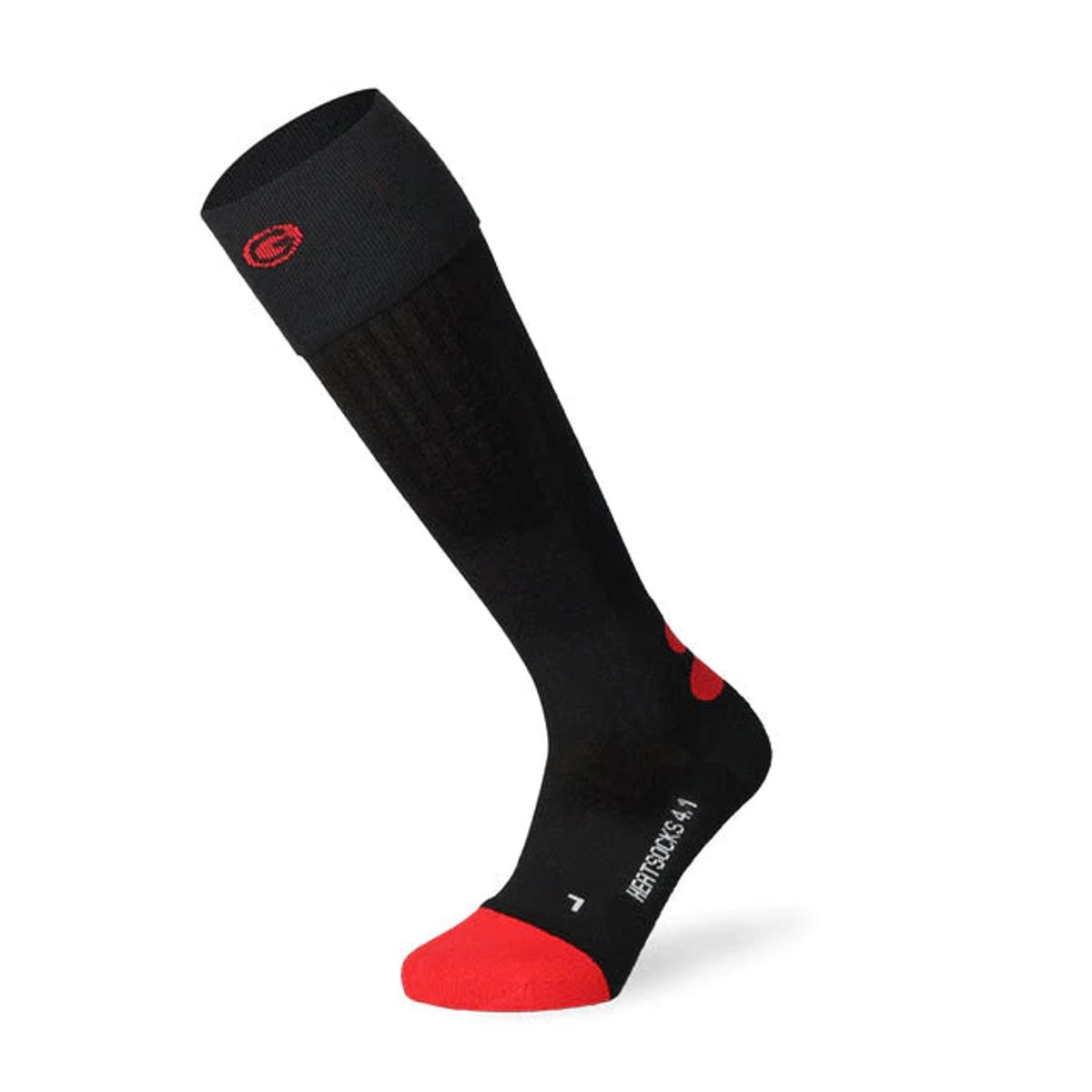 HEAT SOCK 4.1 TOE CAP - BLACK, 39-41