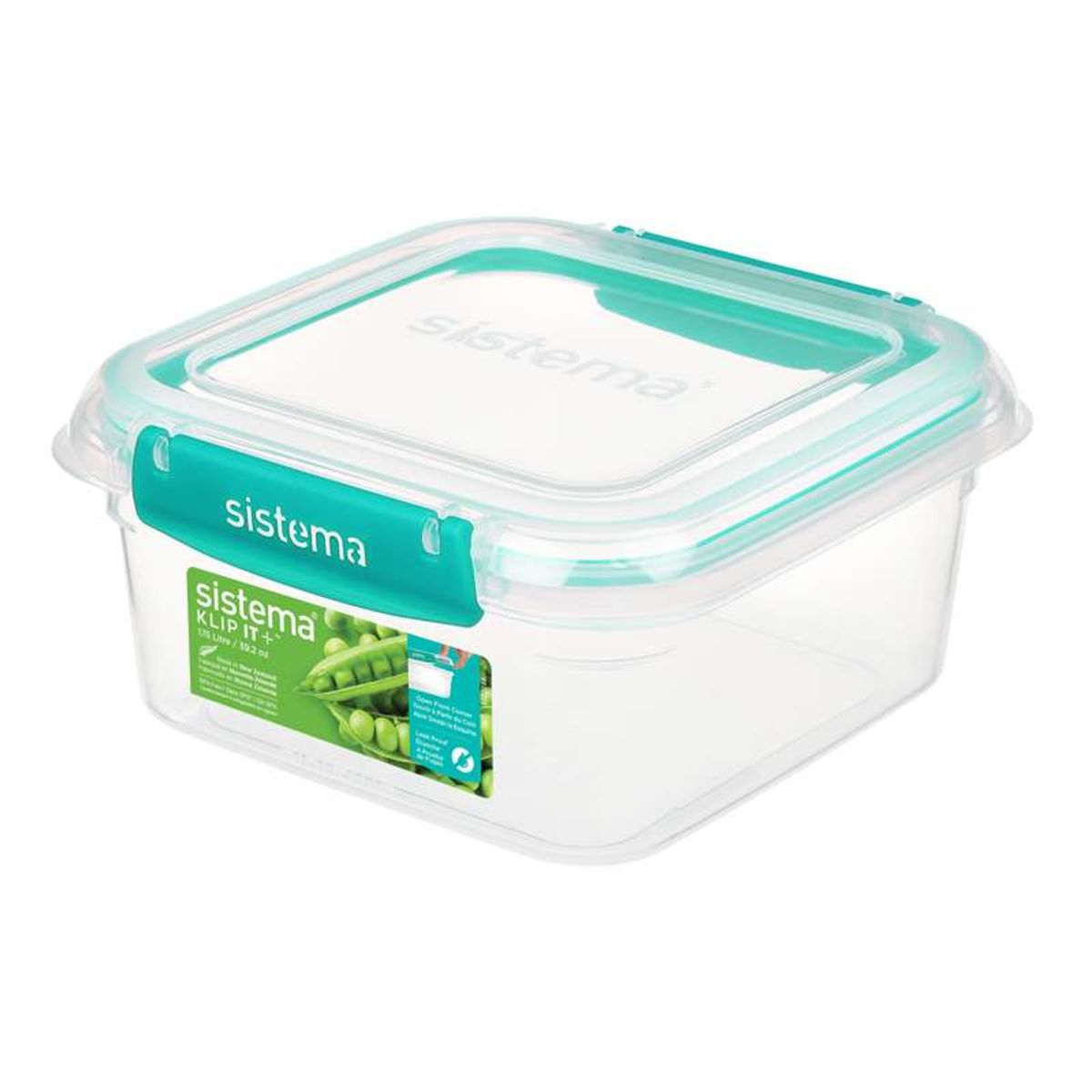 Sistema Madopbevaring - Klip It Plus - Square - 1.15L - Mint