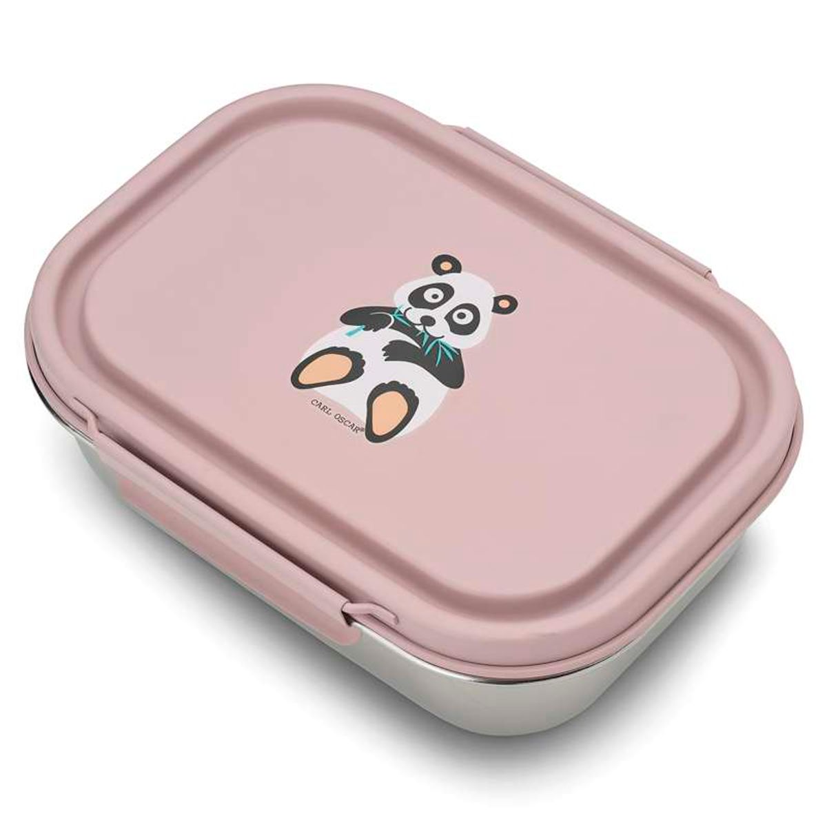 Carl Oscar Steelish Lunchbox - Kids - Panda - Rosa