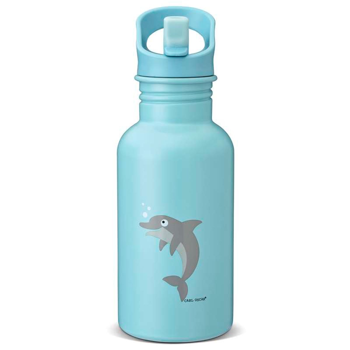 Carl Oscar Steelish Flask - Kids - 0.5L - Delfin - Lys Blå