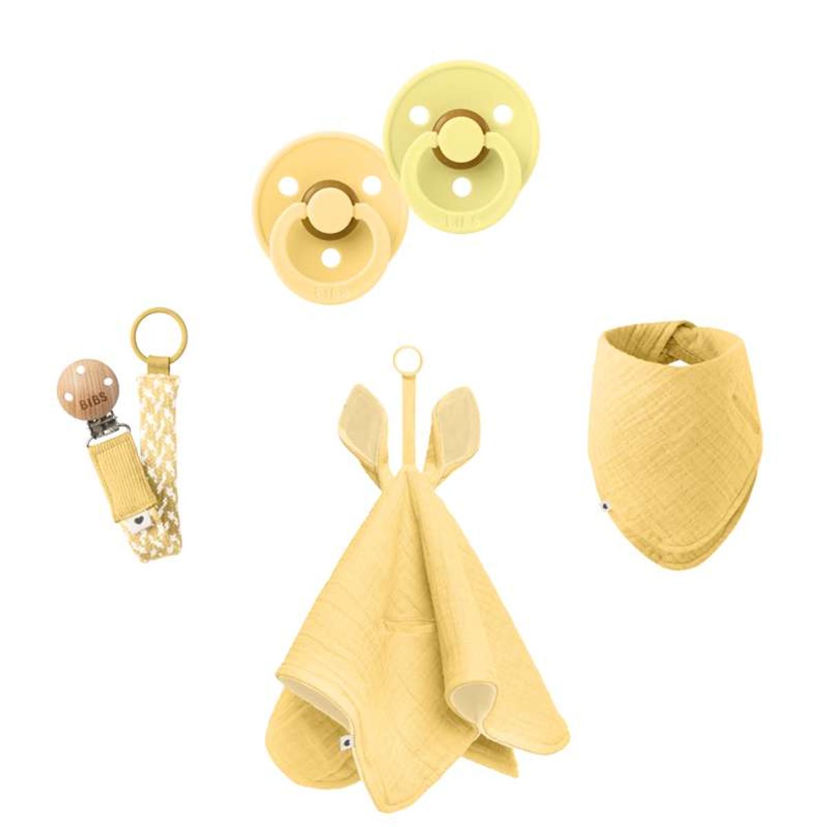 BIBS Bundle - No1 - Pale Butter/Sunshine