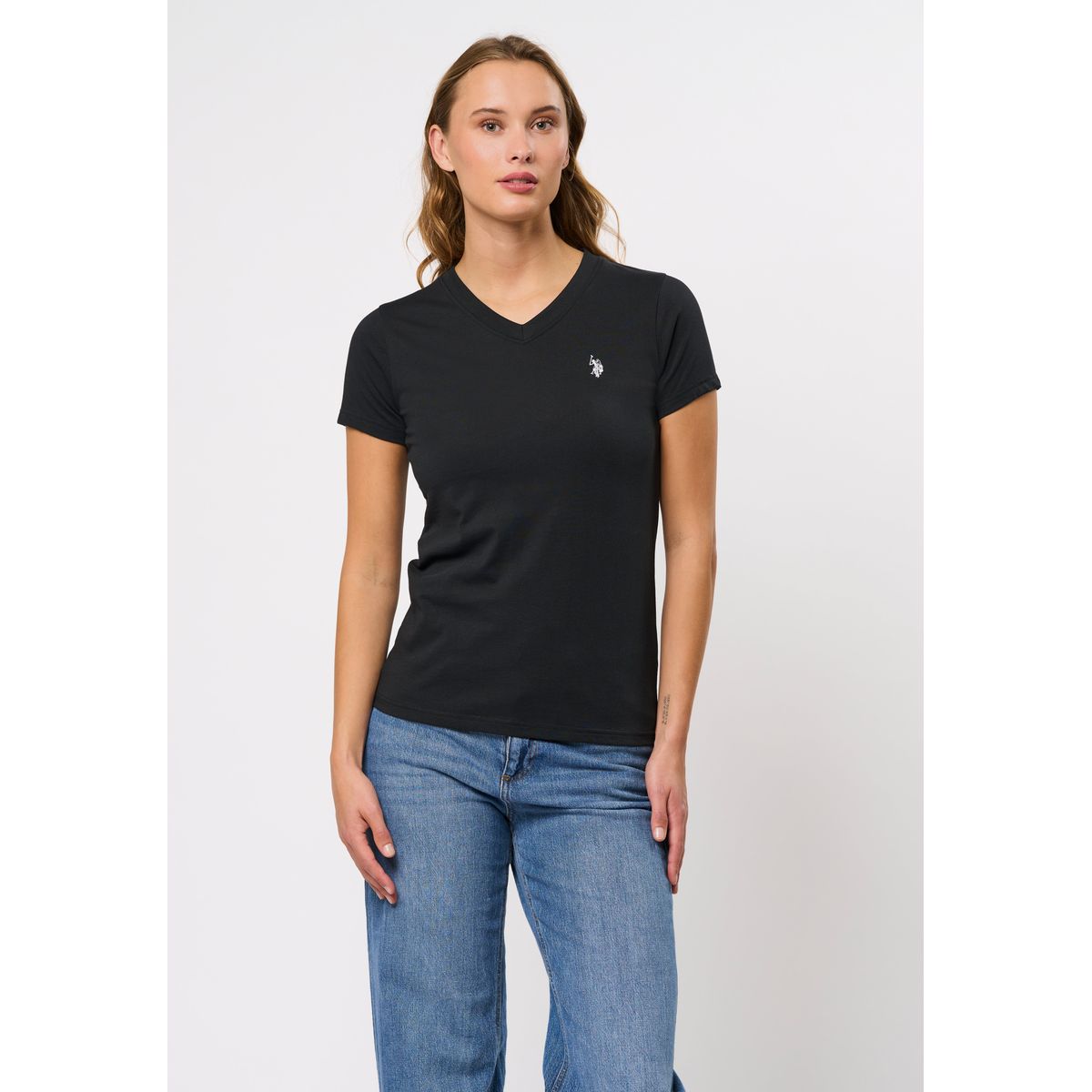 Assia V-Neck T-shirt - U.S. Polo Assn - Kvinder - L