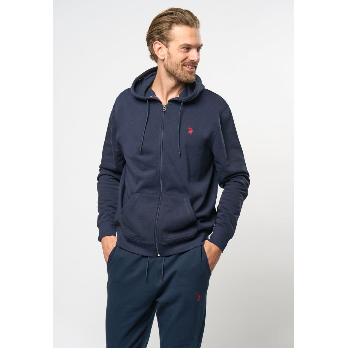 Erdi Hoodie Full-Zip - U.S. Polo Assn - Herre - XL