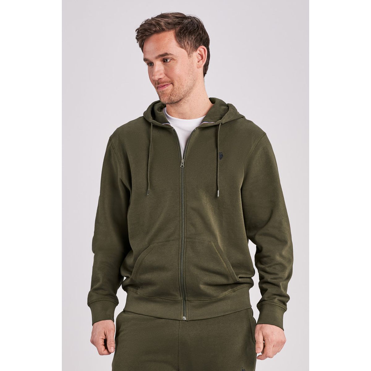 Erdi Hoodie Full-Zip - U.S. Polo Assn - Herre - M