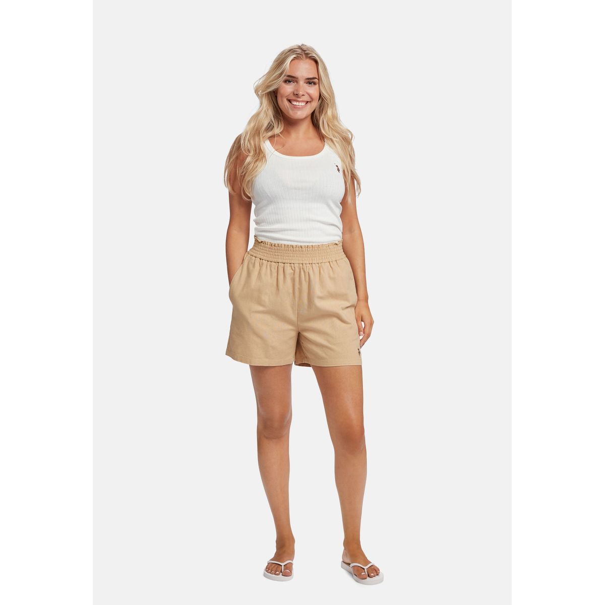 Cornelia Linen Shorts - U.S. Polo Assn - Kvinder - L