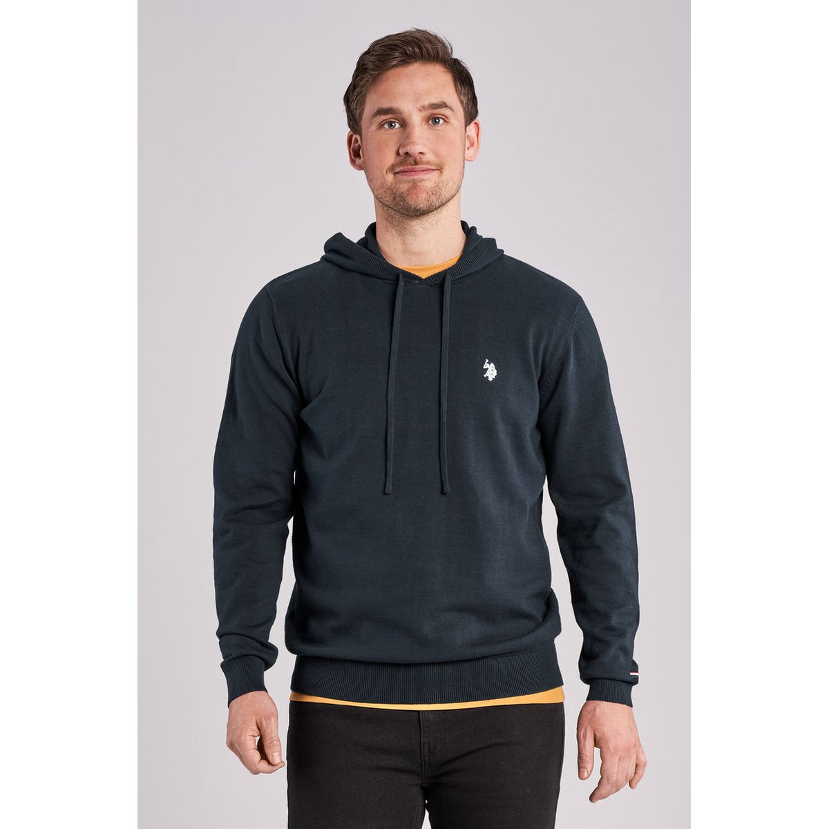 Geran Striktrøje Hoodie - U.S. Polo Assn - Herre - XXL