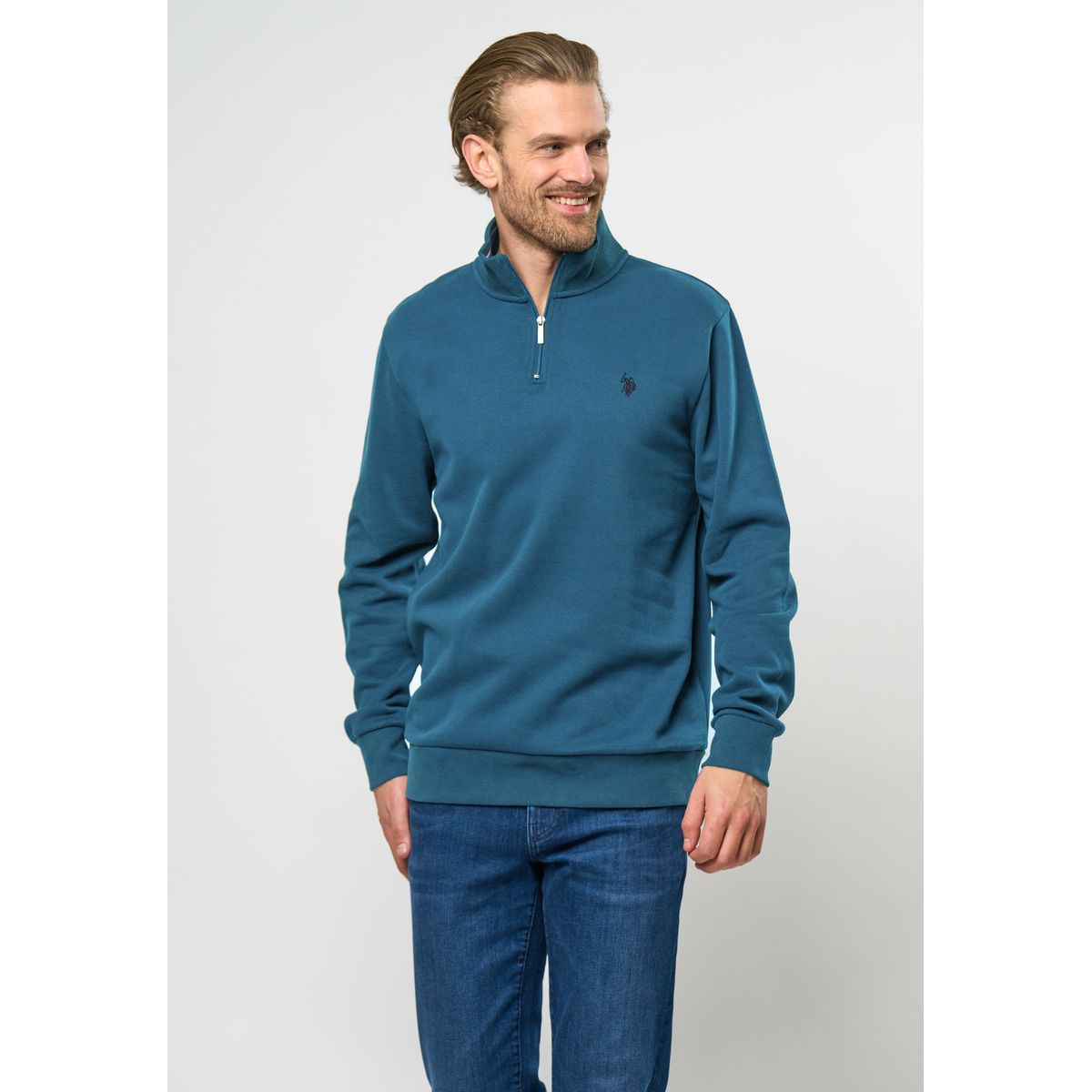 Kurt Sweatshirt Half-zip - U.S. Polo Assn - Herre - XXL