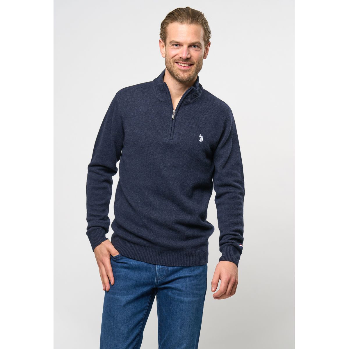 Kevin Striktrøje Half-zip - U.S. Polo Assn - Herre - S