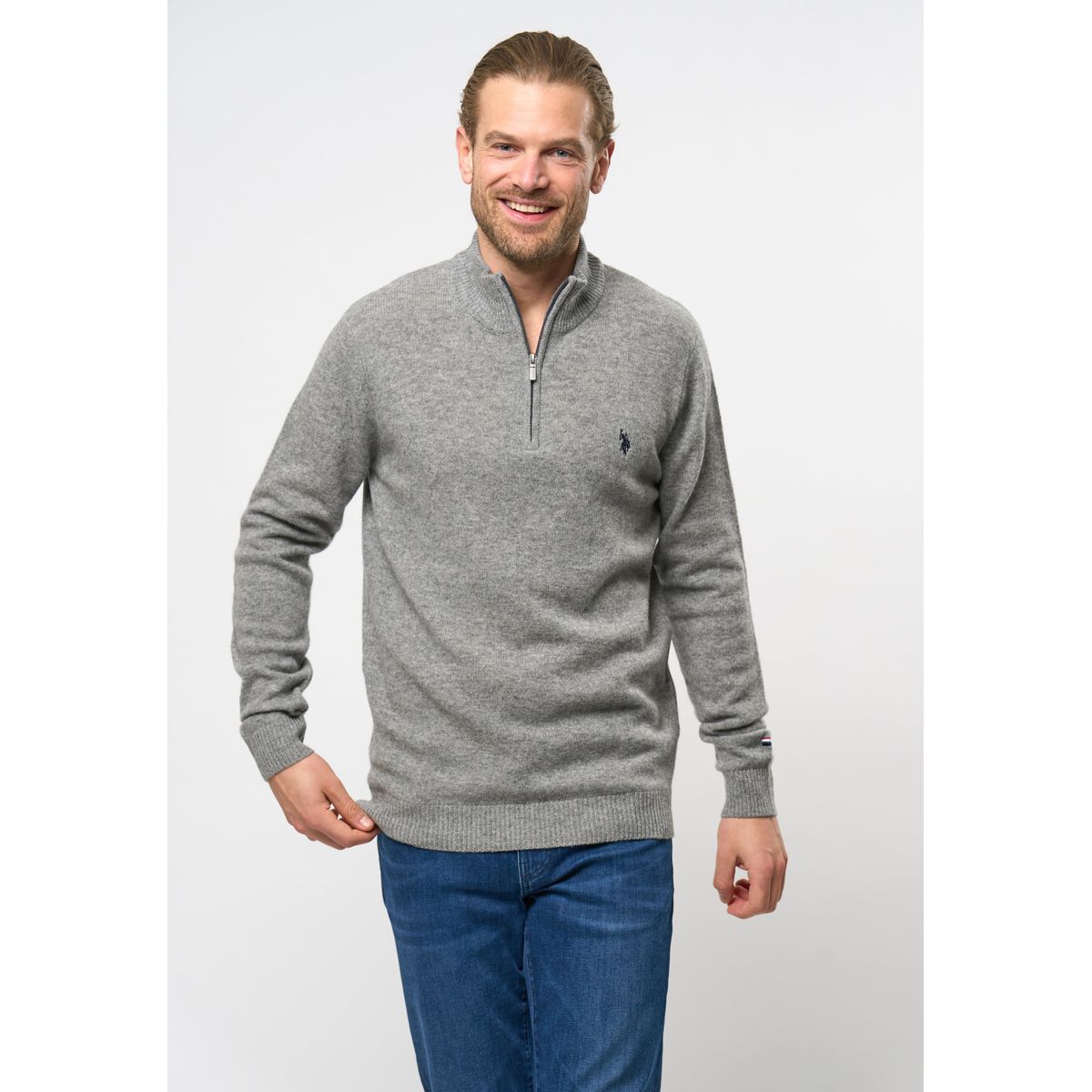 Kevin Striktrøje Half-zip - U.S. Polo Assn - Herre - XXL