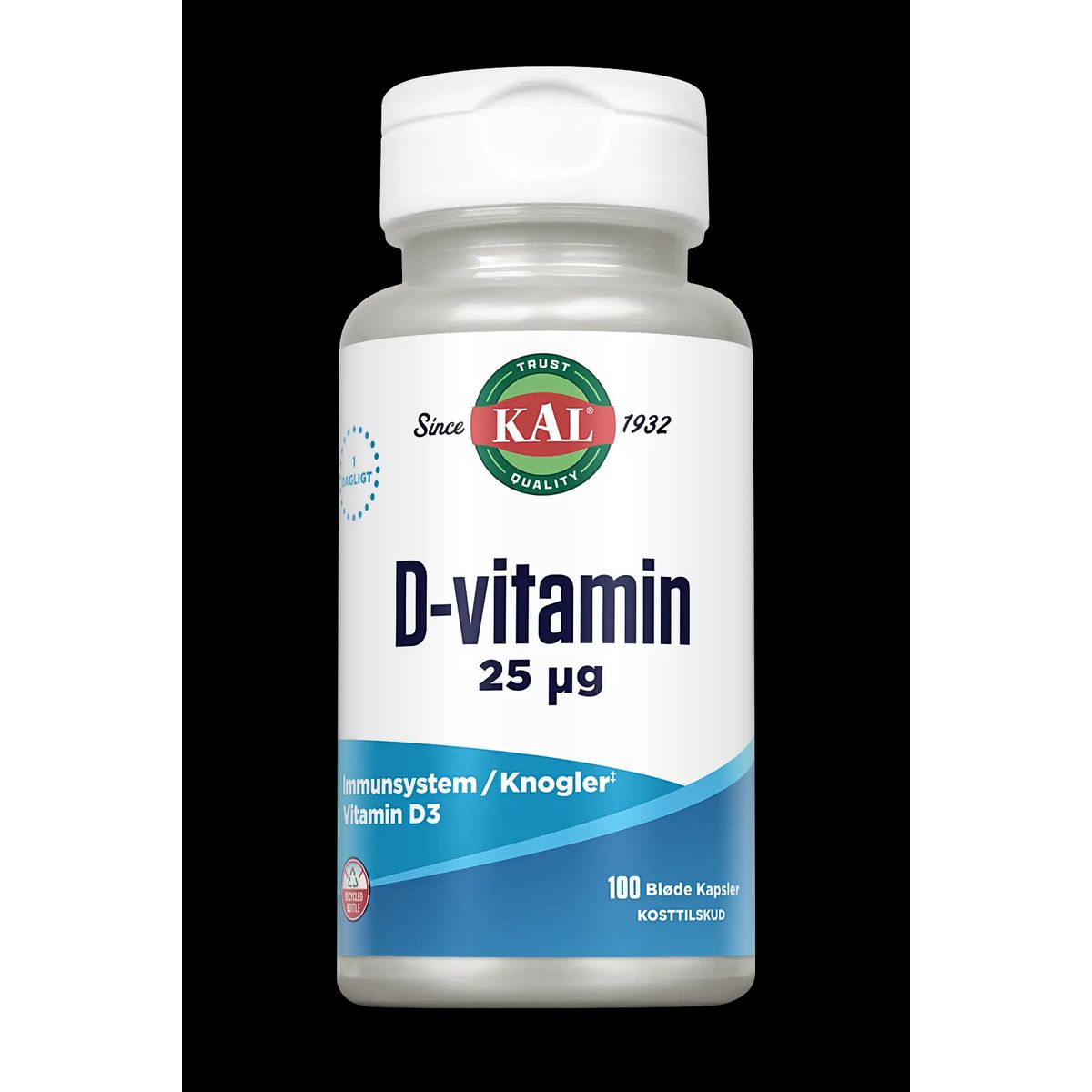 KAL D-vitamin 25 µg - 100 tabletter