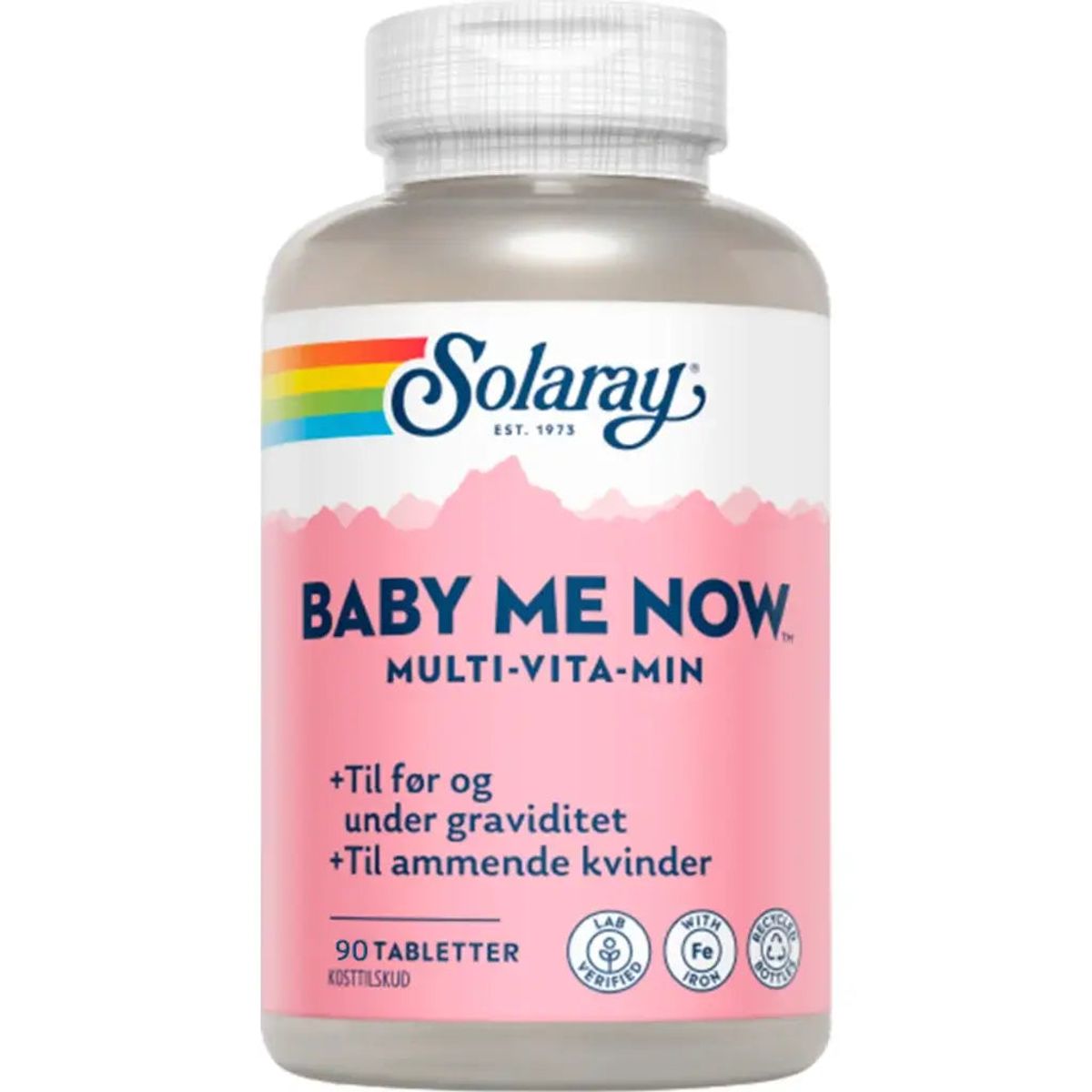 Solaray Baby-Me-Now. Multivitamin. 90 tabletter