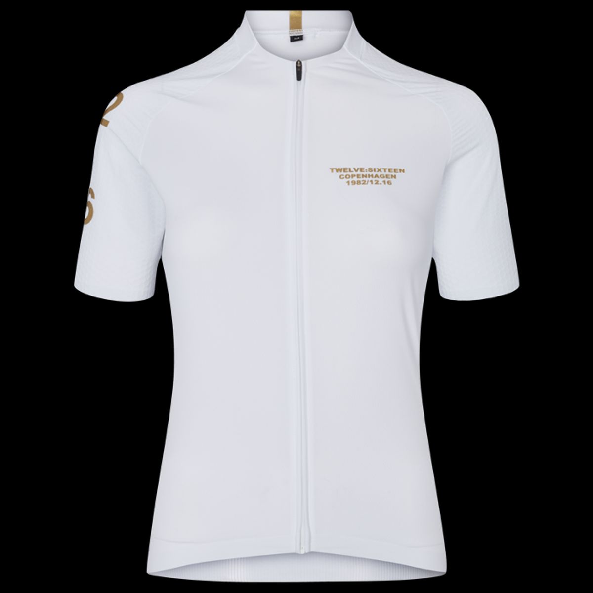 Twelve Sixteen Cykeltrøje Sky Pro Hvid/Guld Kvinder Fit - XL