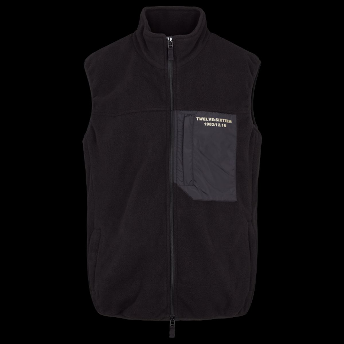 Twelve Sixteen Fleece Vest Sort - XL