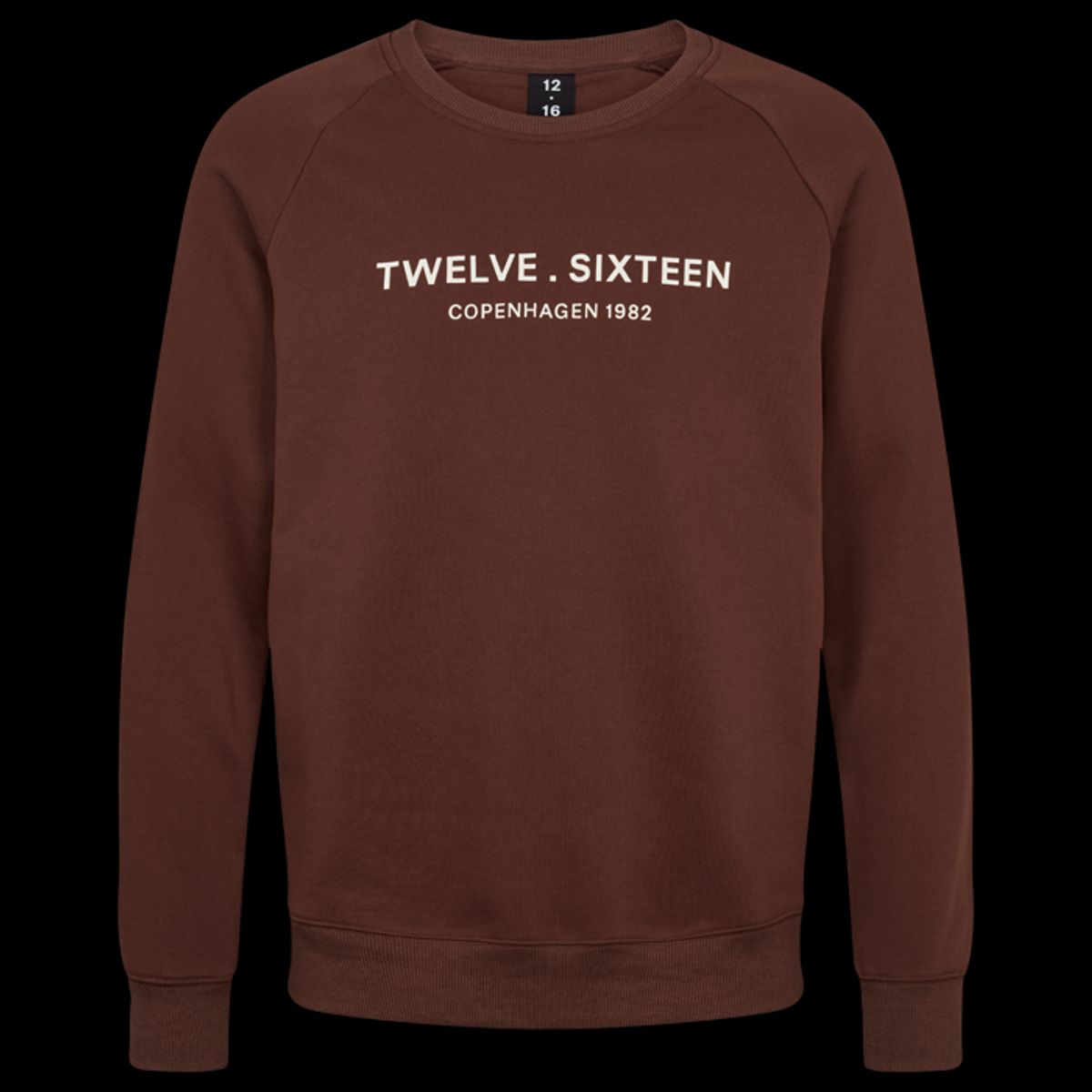 Twelve Sixteen Sweatshirt M. Brun 100% Bomuld - XS