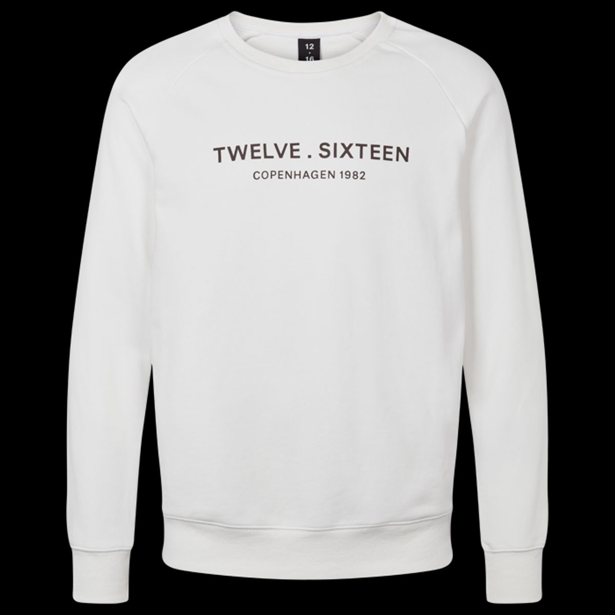 Twelve Sixteen Sweatshirt Sand Brown 100% Bomuld - Large / White