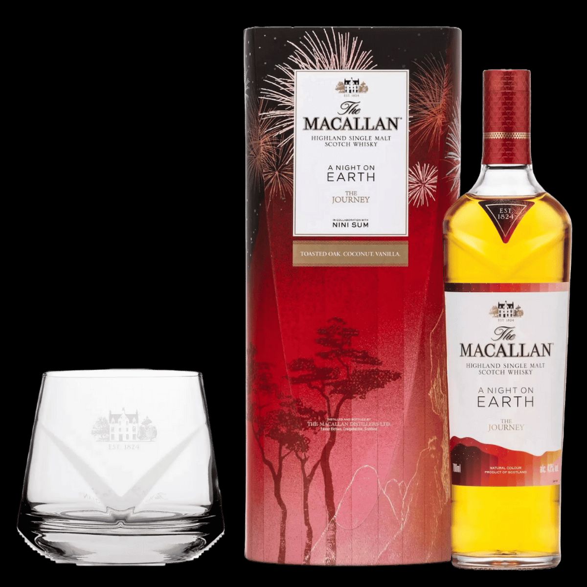 The Macallan A Night On Earth The Journey + Gratis Macallan Whisky Glas