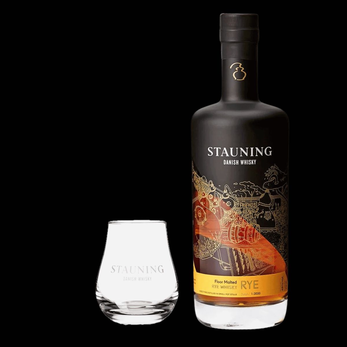 Stauning Whisky Rye + Gratis Stauning Glas