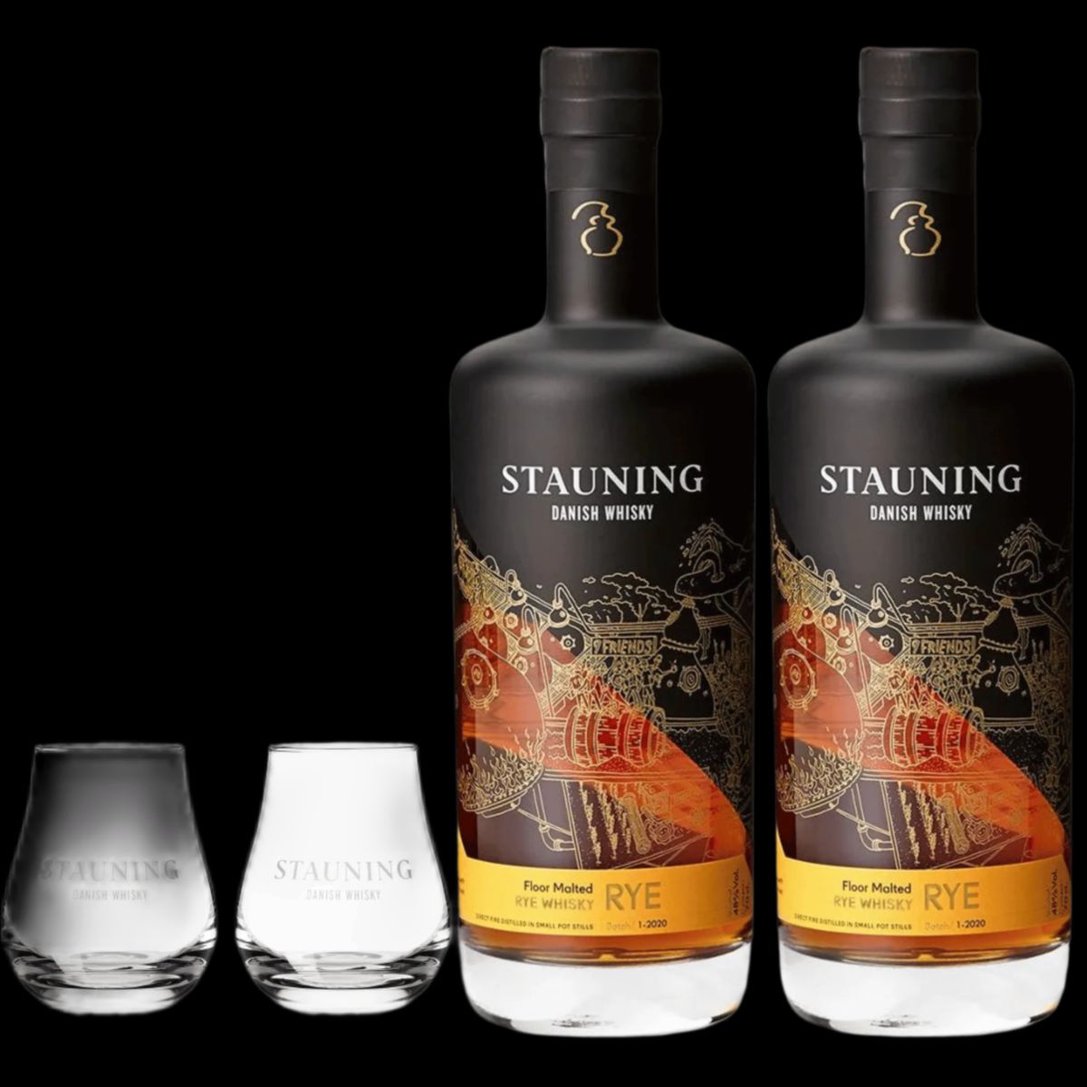 Tilbud - 2 Stk Stauning Rye incl. 2 Stk. Whisky Glas