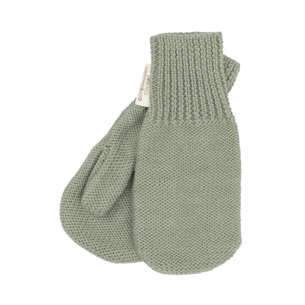 STRIKKET UNISEX VANTER I MERINOULD - SAGE GREEN - SAGE GREEN / 92-98/2-3Y