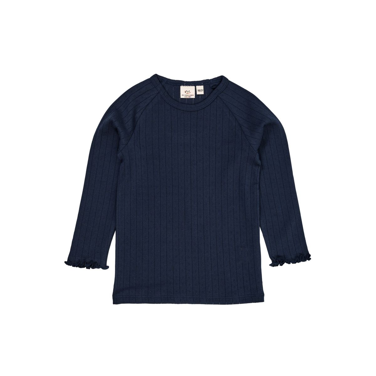 POINTELLE JUNIOR LS T-SHIRT - NAVY - NAVY / 74