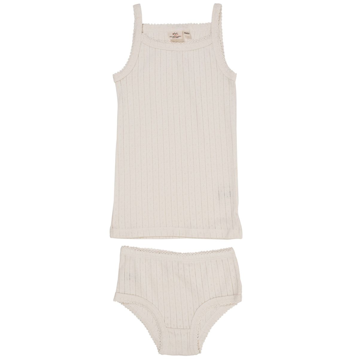 POINTELLE JUNIOR UNDERTØJSSÆT - CREAM - CREAM / 92