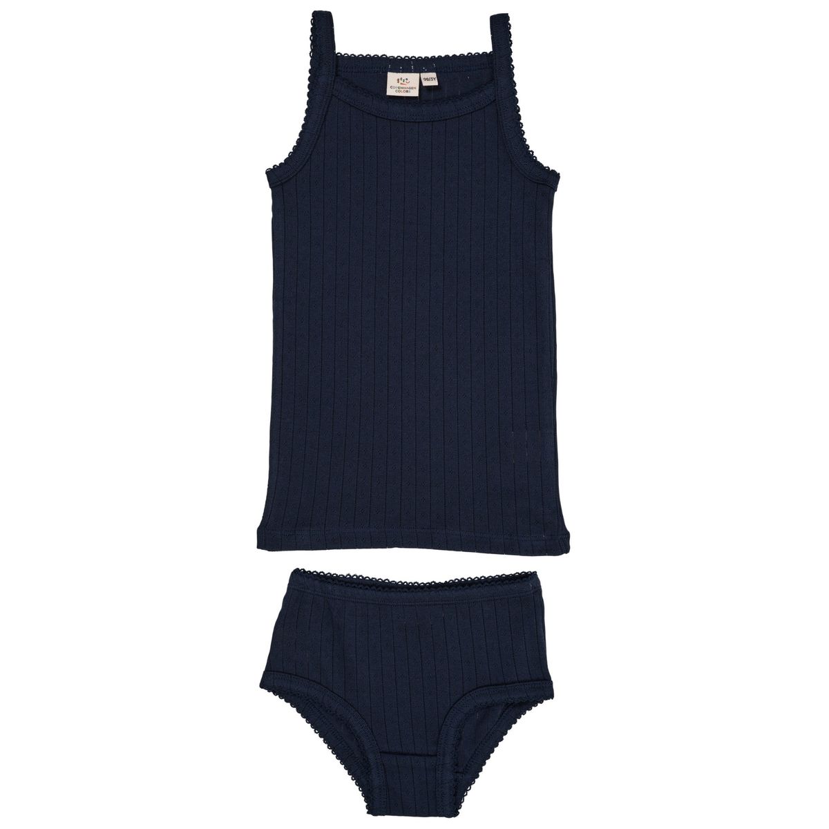 POINTELLE JUNIOR UNDERTØJSSÆT - NAVY - NAVY / 122