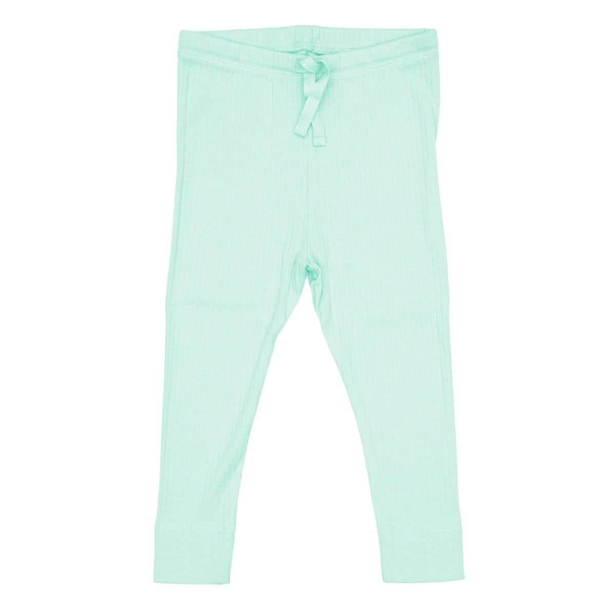 LEGGINGS I RIB JERSEY MED SNØRE - MINT - MINT / 80