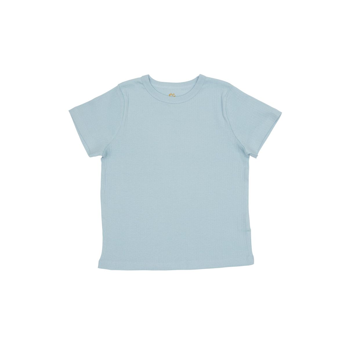 KLASSISK RIB T-SHIRT - LT BLUE - LT BLUE / 116