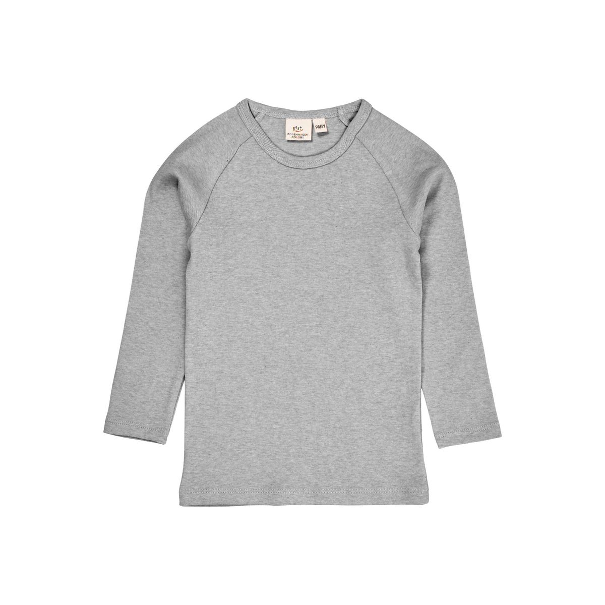 LANGÆRMET T-SHIRT I MELANGE - GREY MELANGE - GREY MELANGE / 50