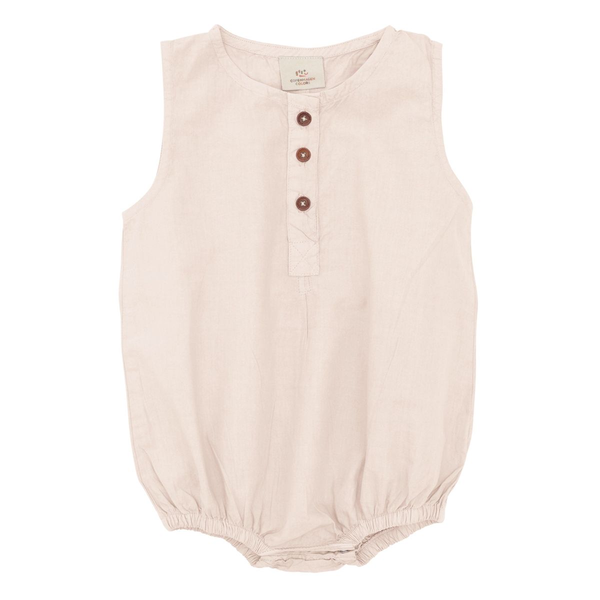 KLASSISK POPLIN ROMPER - SOFT PINK - SOFT PINK / 74