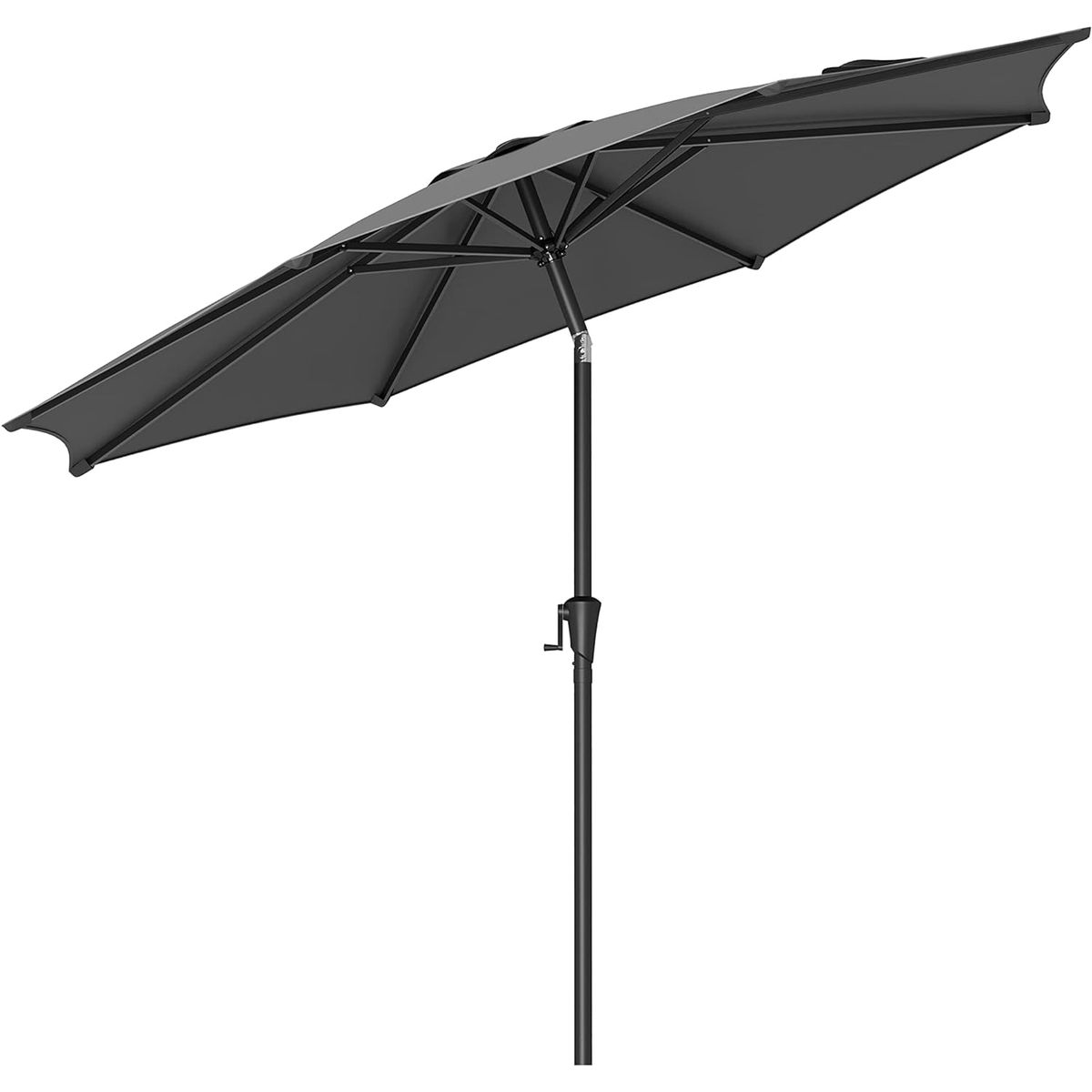 Stor luksus parasol i sort - 3 meter