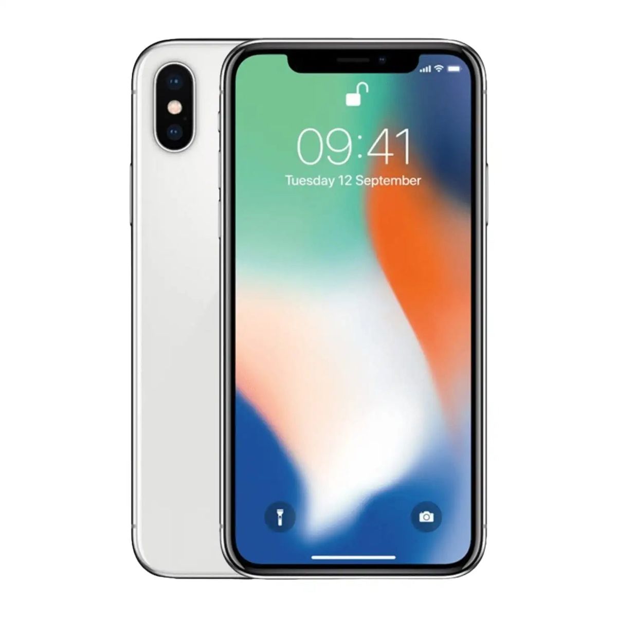 Brugt iPhone X - Sølv / Brugt / 64GB