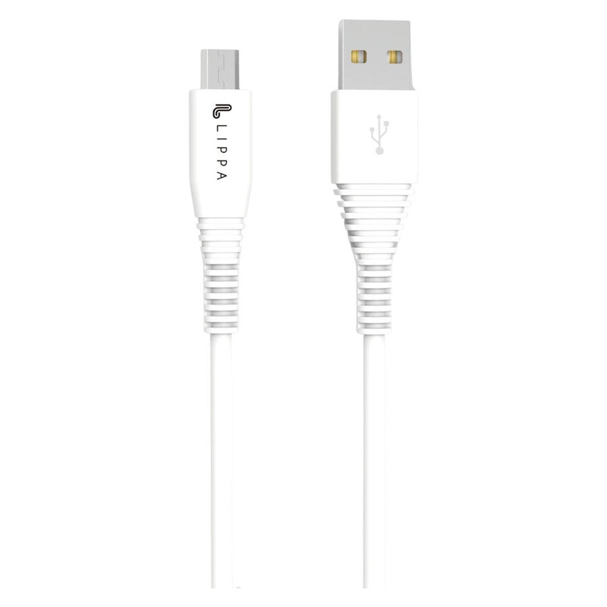 Lippa 5 stk USB-A til Mikro USB kabel 1 m, Hvid