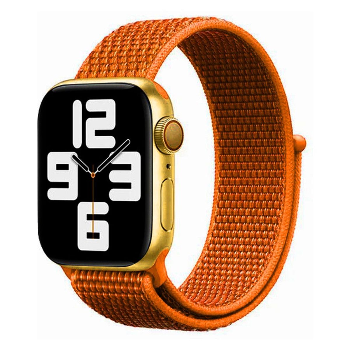 Lippa Apple Watch nylonrem 38/40/41, Papaya