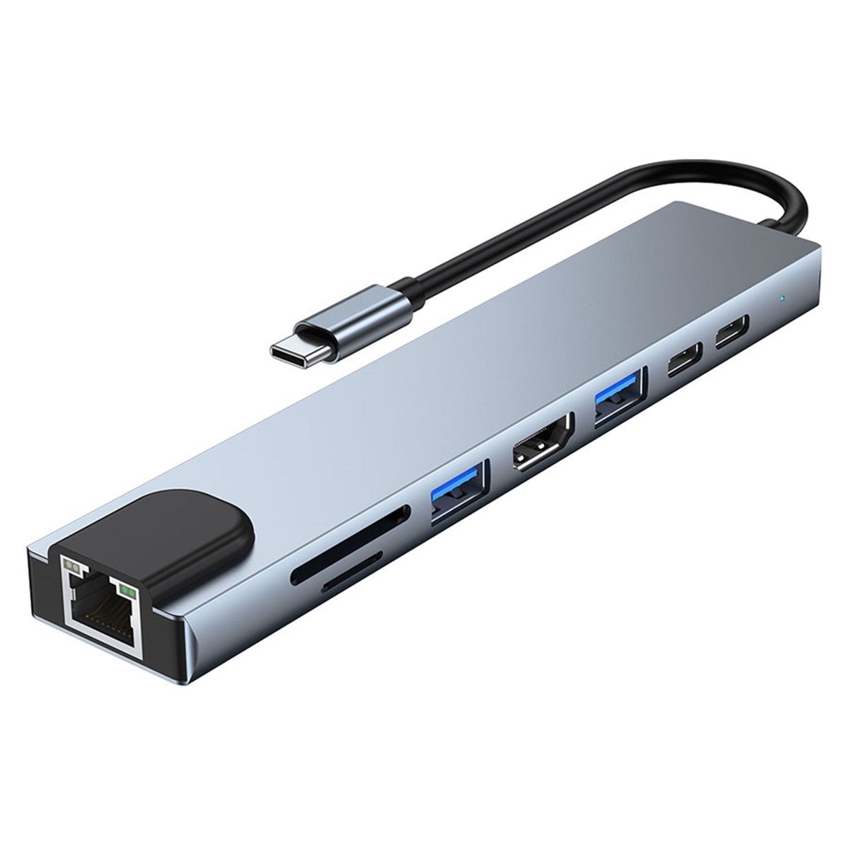 Lippa 8-i-1 87W USB-C PD 4K HDMI & Ethernet Hub