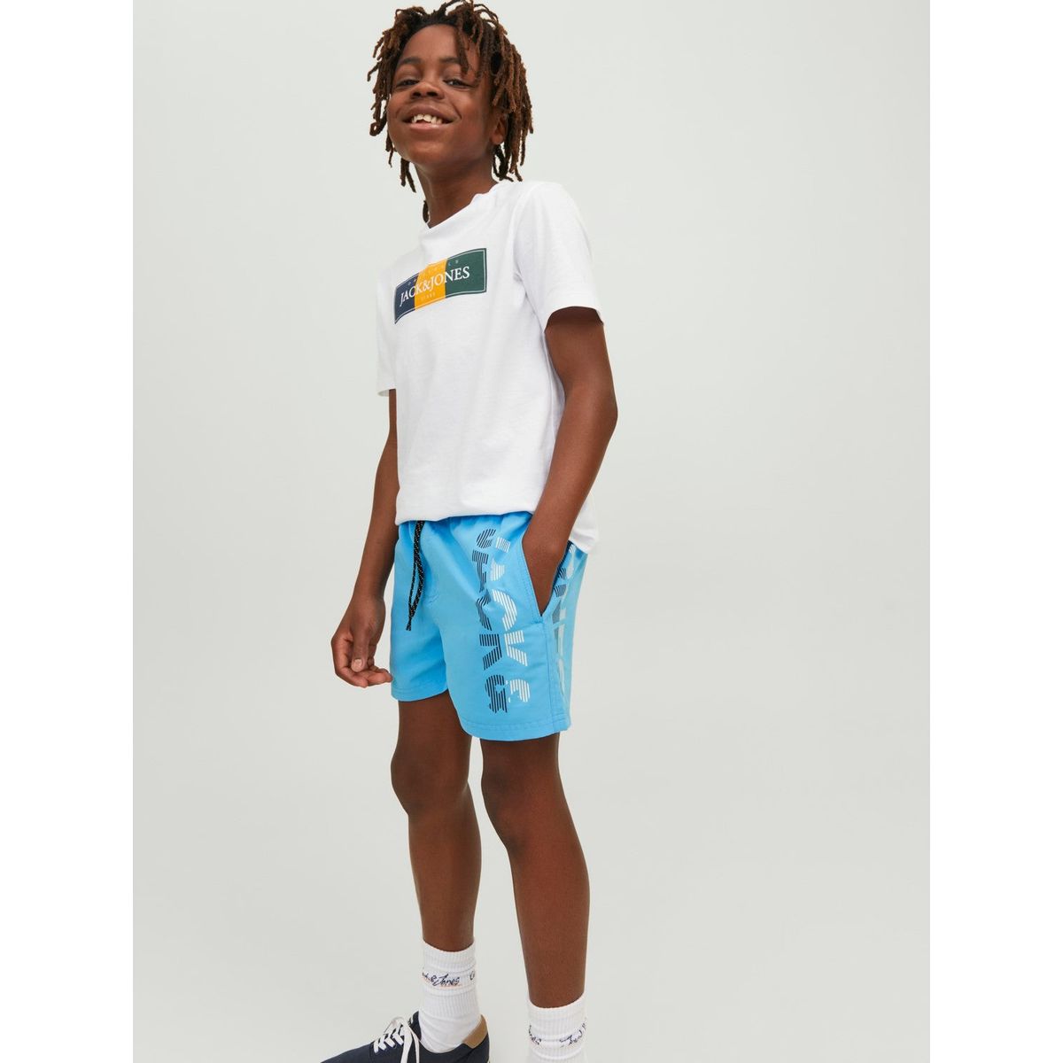 Jack & Jones junior - BADESHORTS MED LOGO