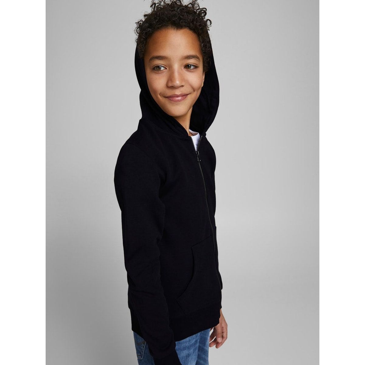 Jack & Jones junior - JJEBASIC ZIP SWEAT HOOD