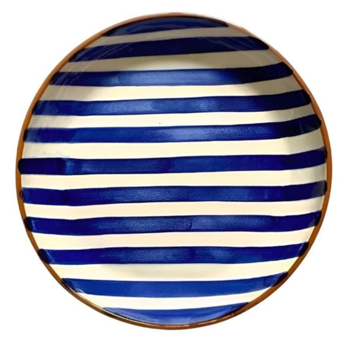 Casa Cubista Bold Stripe Blåstribet Serveringsskål - Blue