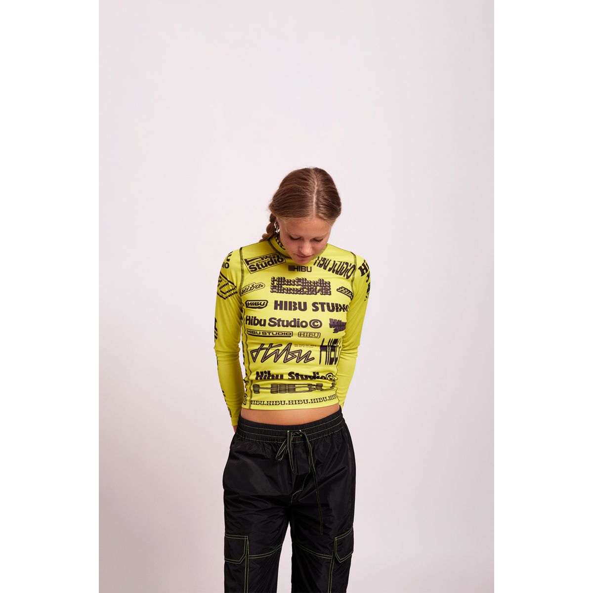 LYCRA CYCLING LONGSLEEVE YELLOW TOP - M