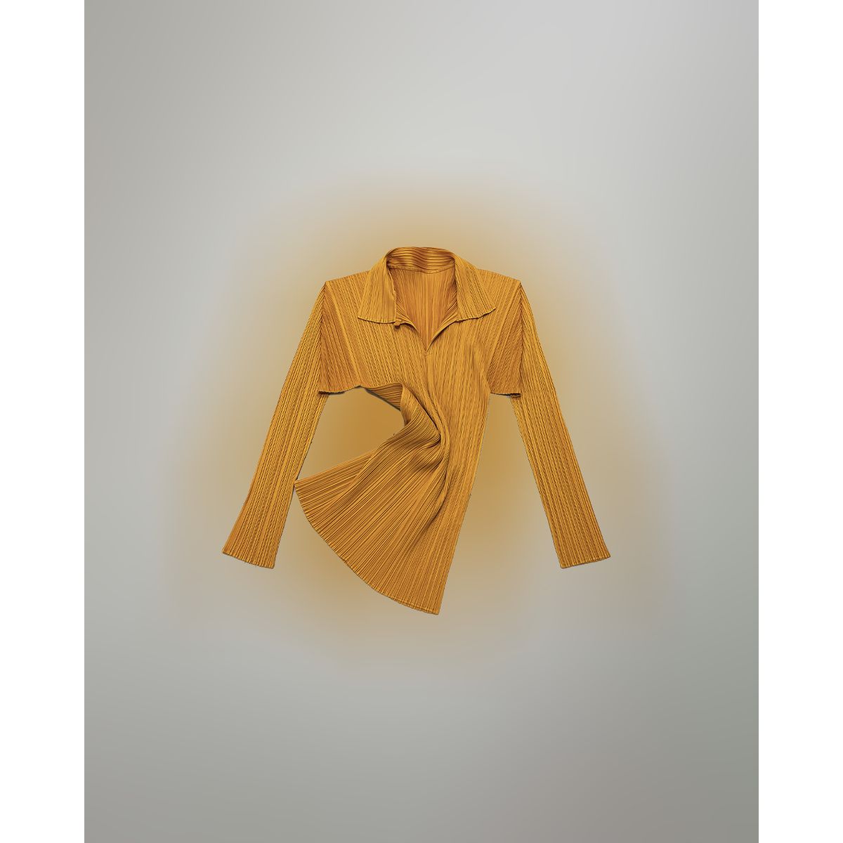 ISSEY MIYAKE PLEATS PLEASE YELLOW TOP